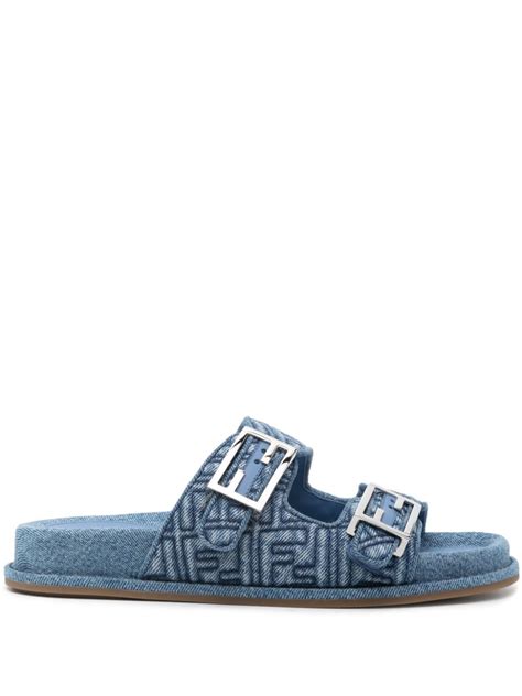 blue and joy fendi|FENDI Feel Denim Sandals .